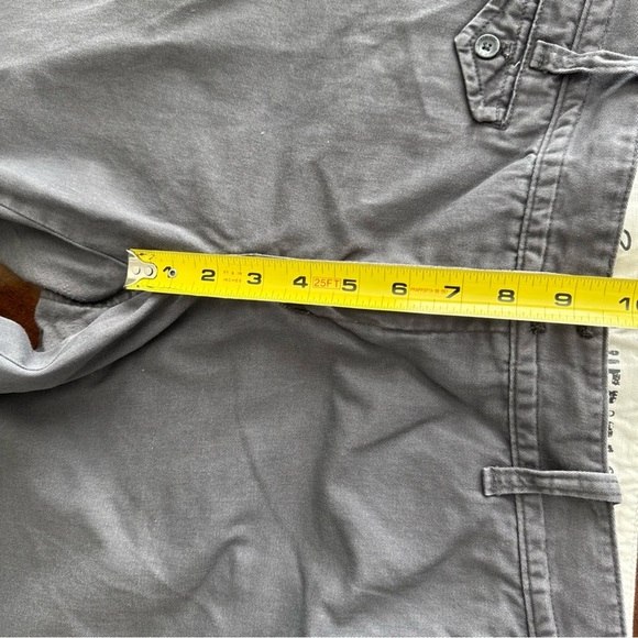 Eddie Bauer Cropped Pants Blakely Fit Women's 14 Gray Mid Rise Cotton Hiking - Picture 10 of 13